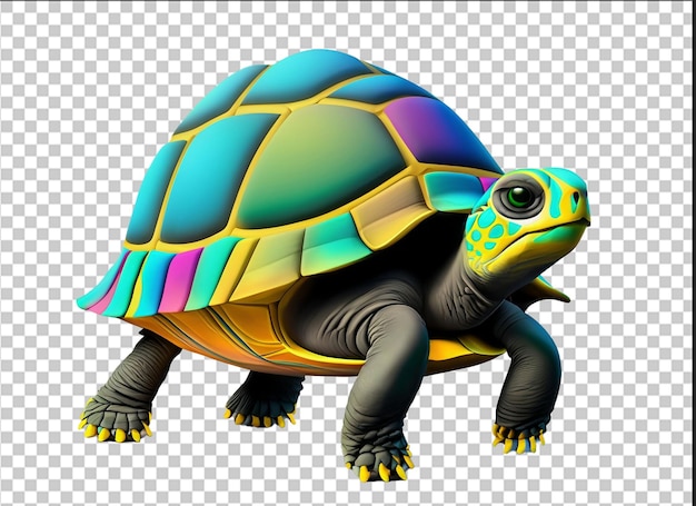Leuke schildpad geïsoleerde png