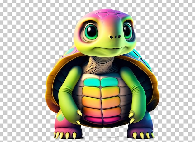 Leuke schildpad geïsoleerde png