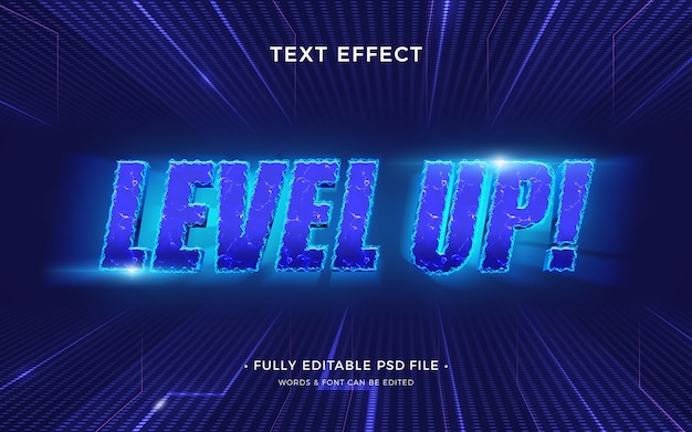 PSD level  text effect