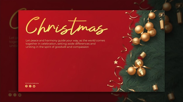 Levendige kersttaferelen, realistische geschenkdozen sieren de feestelijke achtergrond