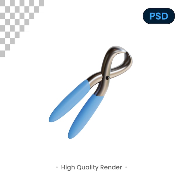 PSD lever 3d render illustration premium psd