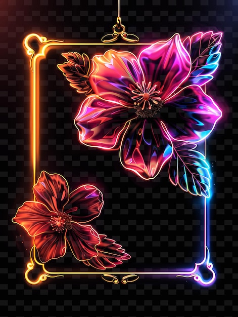 PSD 꽃 모양의 보드와 함께 레비테이팅 꽃 표지판 y2k 모양 크리에이티브 표지판 장식