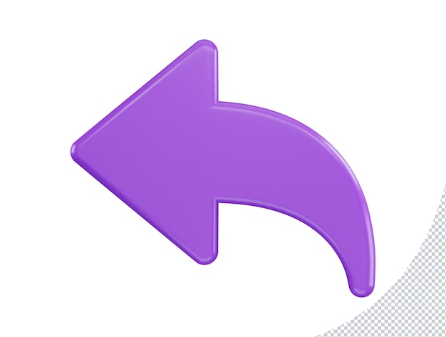 PSD lewa ikona z 3d wektor ikona ilustracja przezroczysty element