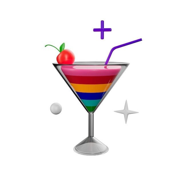 PSD lgbt day 3d illustration