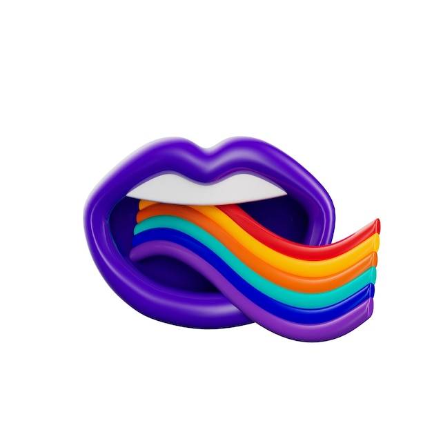 PSD il giorno lgbt 3d pack illustrazione