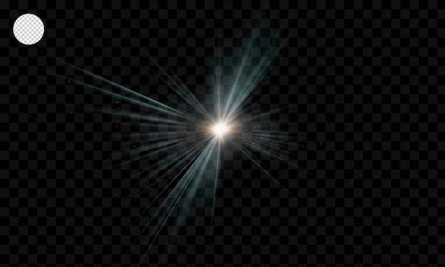 PSD licht flare glowing licht explodeert licht effect straal schijnende zon heldere flare speciale lens flare