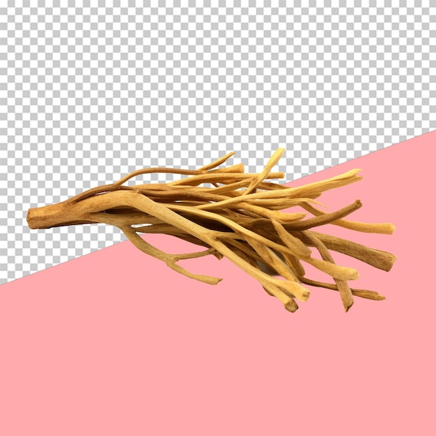 PSD licorice root isolated object transparent background