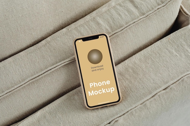 Liegen telefoon mockup