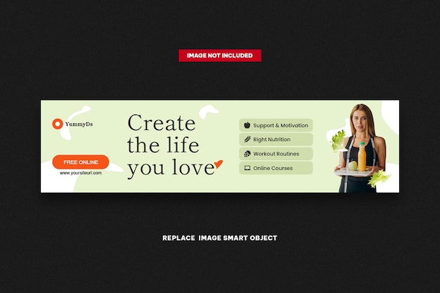 PSD life coach banners web template