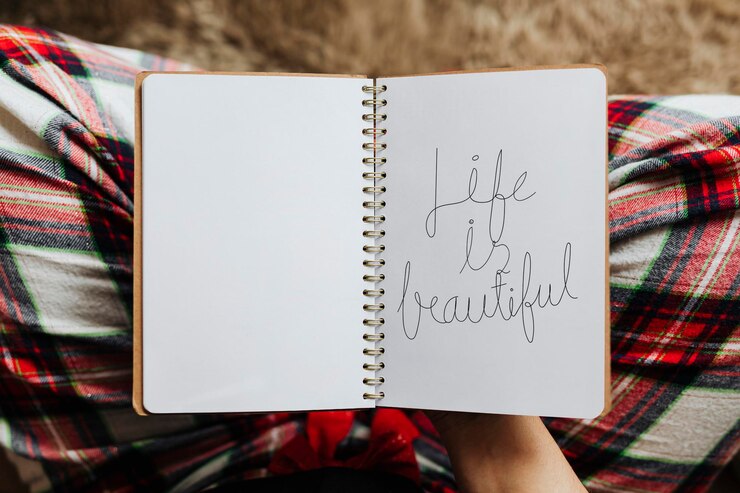 PSD life is beautiful on a personal planner template