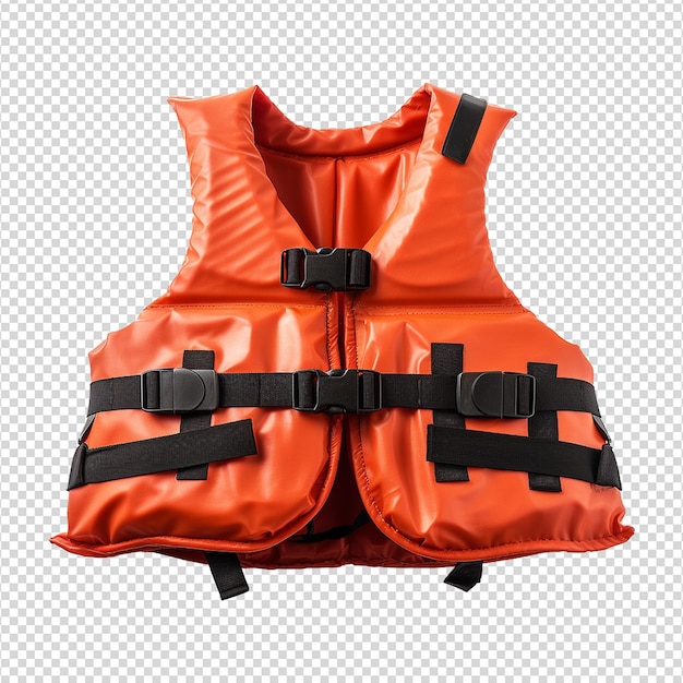 PSD life jacket isolated on transparent background