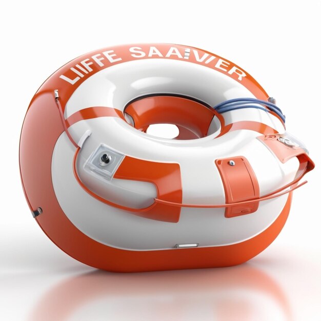 PSD life saver psd op een witte achtergrond