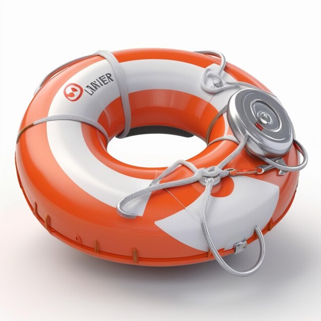 Life saver psd on a white background