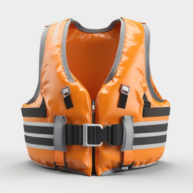 Life vest psd on a white background