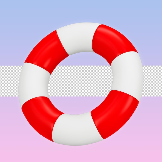 PSD lifebouy 3d illustration