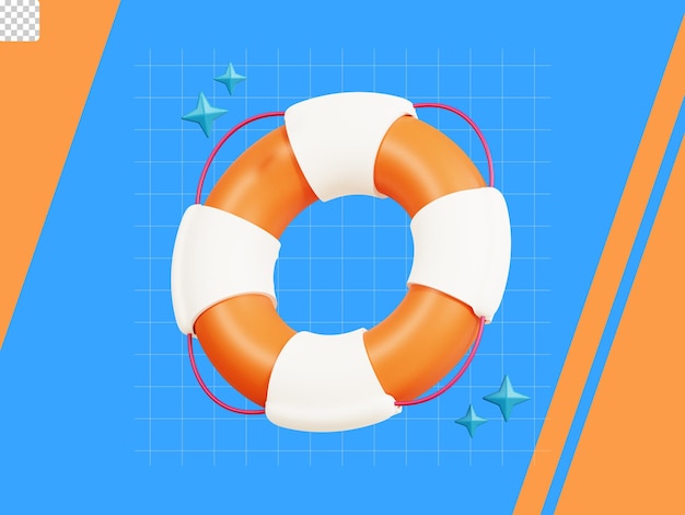 PSD lifesaver 3d icon