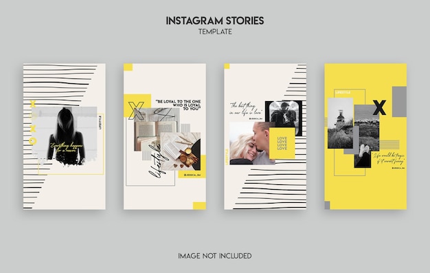 PSD lifestyle instagram stories template design