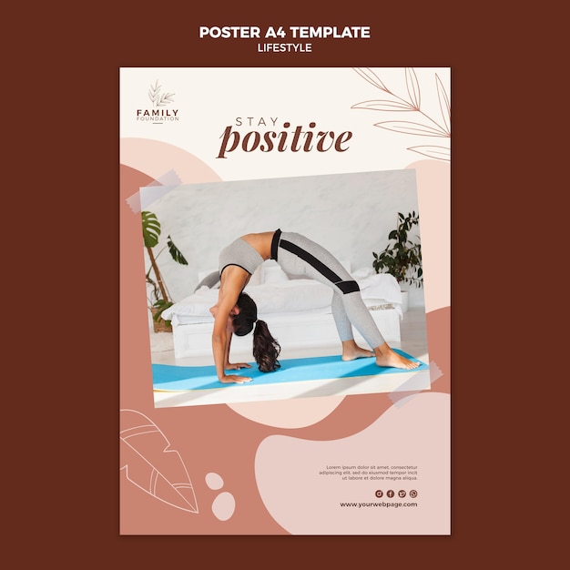 Lifestyle poster template