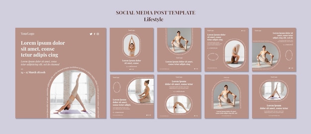 Lifestyle social media post template