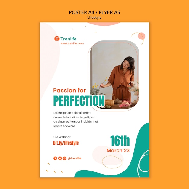 PSD lifestyle template design