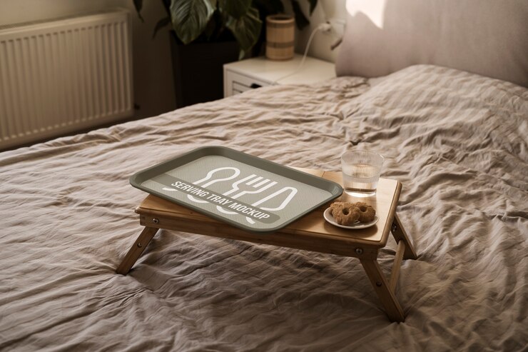PSD lifestyle tray  mockup