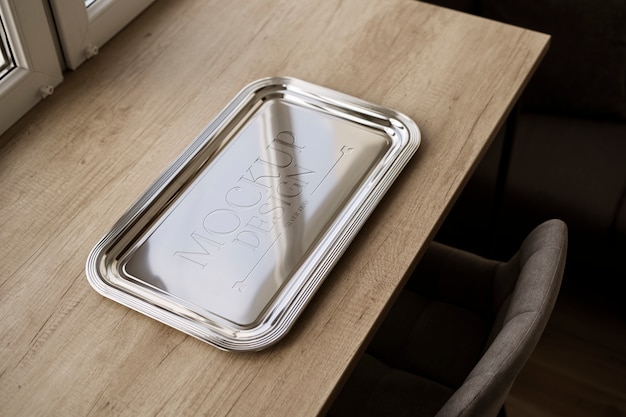 PSD lifestyle tray mockup