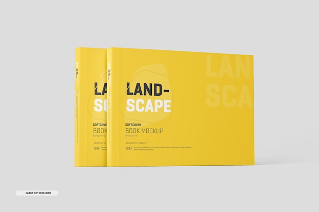 liggend softcover boekmodel