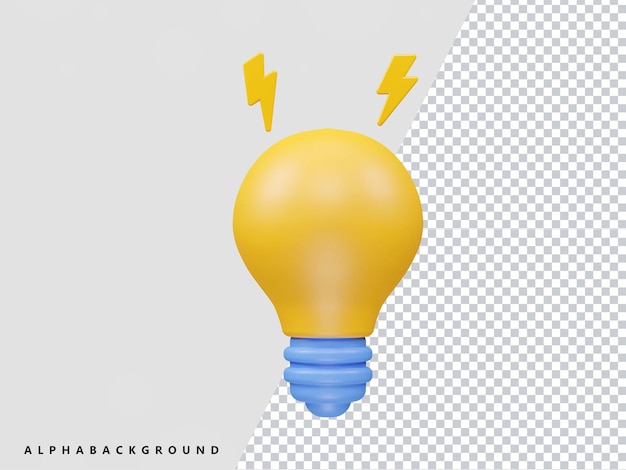 Light 3d icon flash