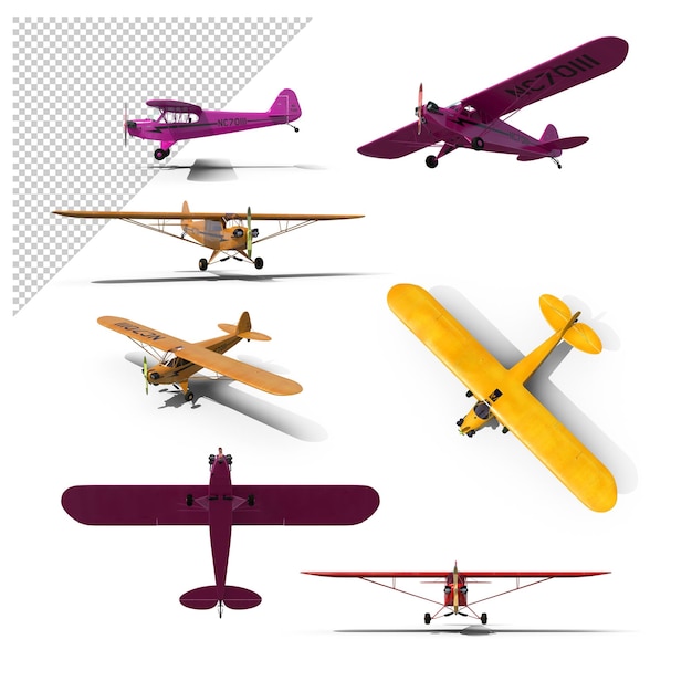 PSD light aircraft png