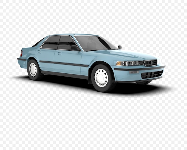 light blue classic sedan