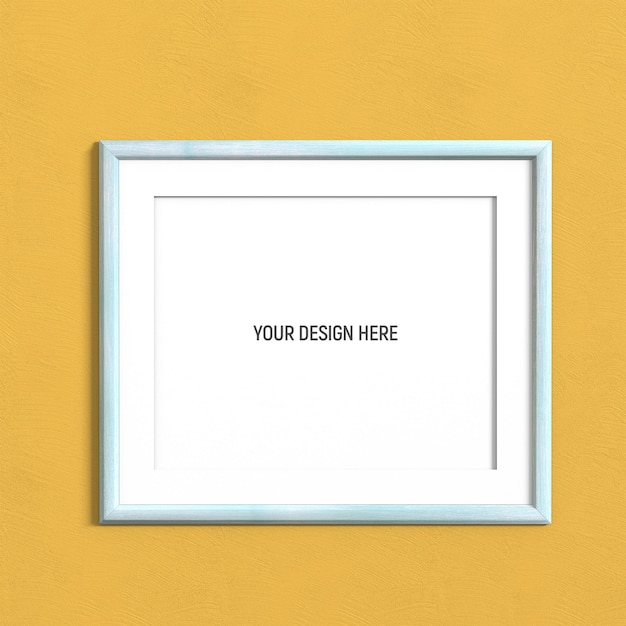 Light blue frame mockup