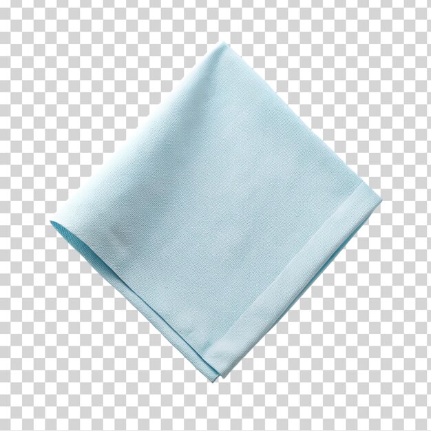 PSD a light blue napkin on transparent background