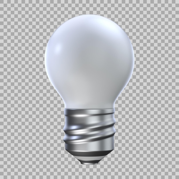 Light bulb 3d icon