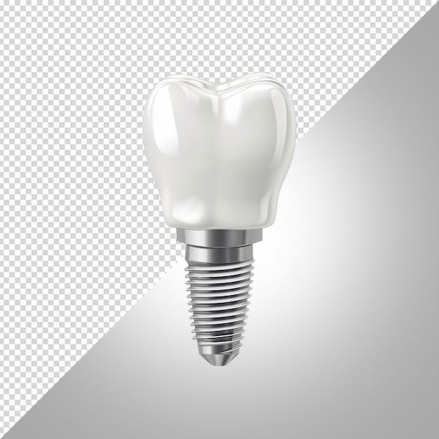 PSD a light bulb that is made by a tooth