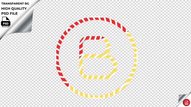 PSD light circle b psd vector icon red yellow stripped psd transparent