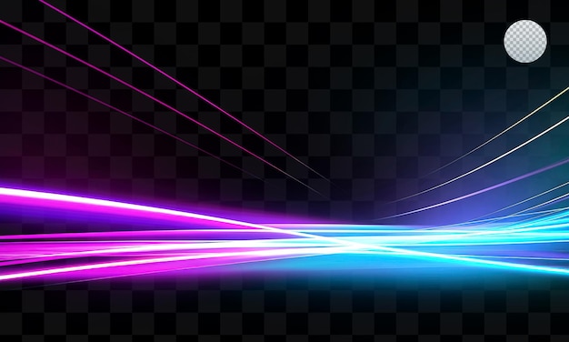 a light effect on a transparent background