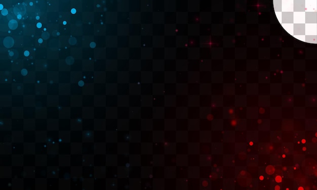 light effect with transparent background bokeh