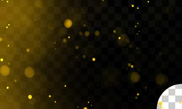 light effect with transparent background bokeh