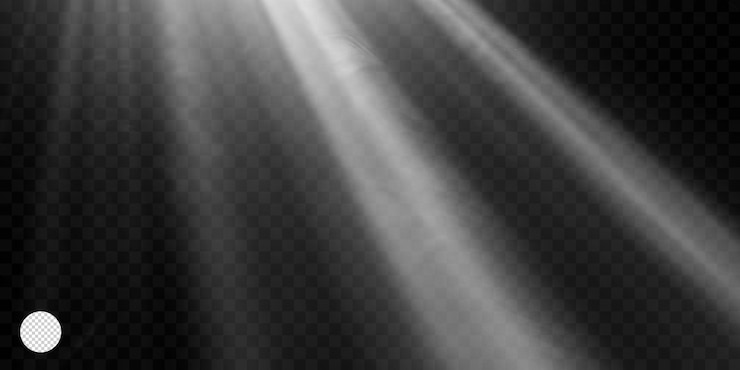 PSD light effect with transparent background
