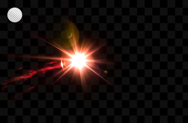 PSD light effects on a transparent background