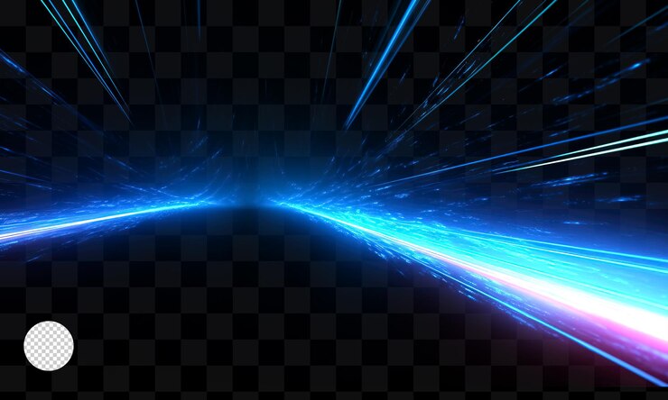 PSD light effects on a transparent background