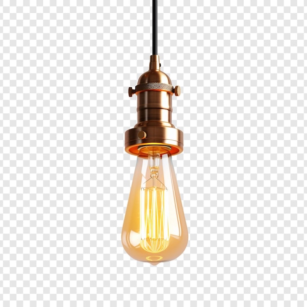 Light fixture isolated on transparent background