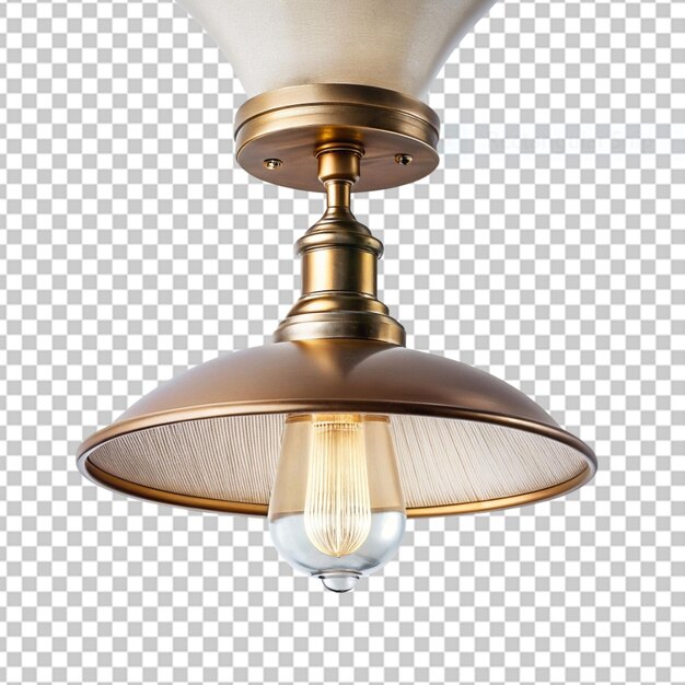 PSD light fixture isolated on transparent background