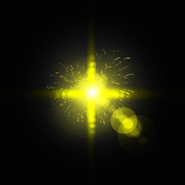 PSD light flares composition