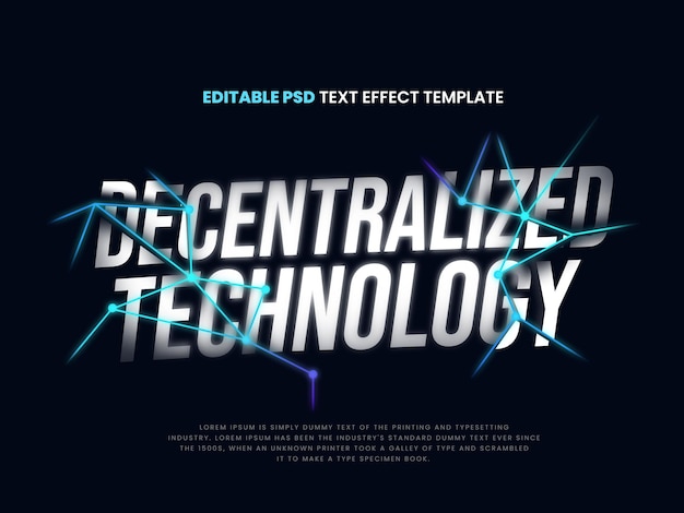 PSD light glow sliced text effect