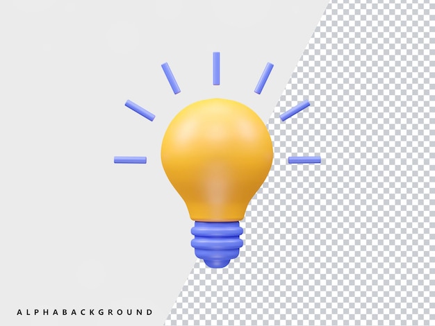 Light icon 3d