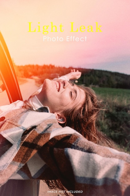 light leak photo effect