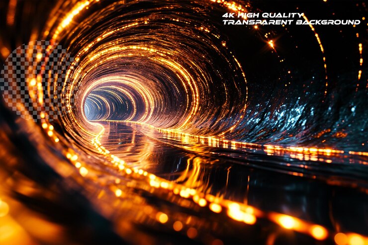 PSD light lines of movement and speed abstracttransparent background