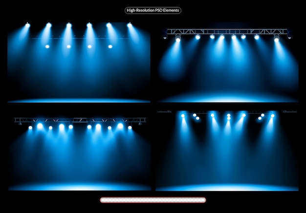 PSD 劇場のスポットライトの光