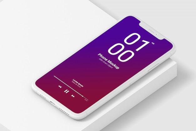 Light phone mockup